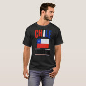 Chileense vlag Chili noemt het land en ik Mu T-shirt (Voorkant volledig)