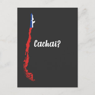 Chileense vlag Chili - Zuid - Amerika Briefkaart