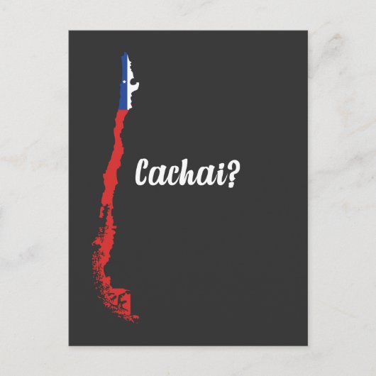 Chileense vlag Chili - Zuid - Amerika Briefkaart (Voorkant)
