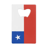 Chileense vlag creditkaart flessenopener (Voorkant)