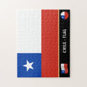 Chileense vlag en Chileense land / Chili Legpuzzel (Verticaal)