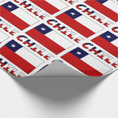 Chileense vlag en Chili Cadeaupapier (Hoek)