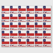 Chileense vlag en Chili Cadeaupapier (Vlak)
