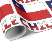 Chileense vlag en Chili Cadeaupapier (Rol Hoek)