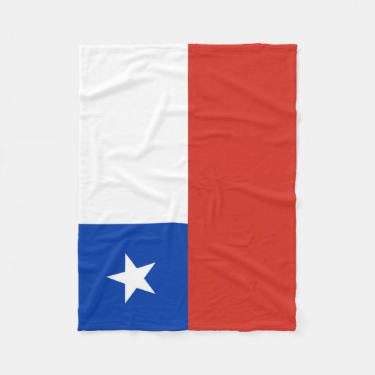 Chileense vlag fleece deken (Voorkant)