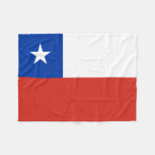 Chileense vlag fleece deken (Voorkant (Horizontaal))