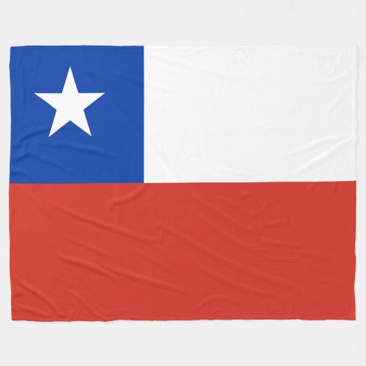 Chileense vlag fleece deken (Voorkant (Horizontaal))