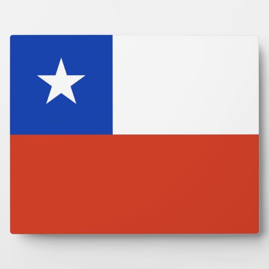 Chileense vlag fotoplaat (Voorkant)