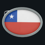 Chileense vlag gesp<br><div class="desc">Patriottische vlag van Chili.</div>