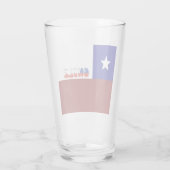 Chileense vlag glas (Achterkant)