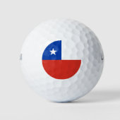 Chileense vlag golfballen (Voorkant)