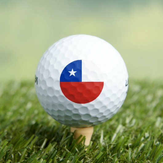 Chileense vlag golfballen (Insitu Shirt)