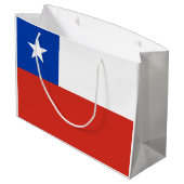 Chileense vlag groot cadeauzakje (Achterkant Gekanteld)