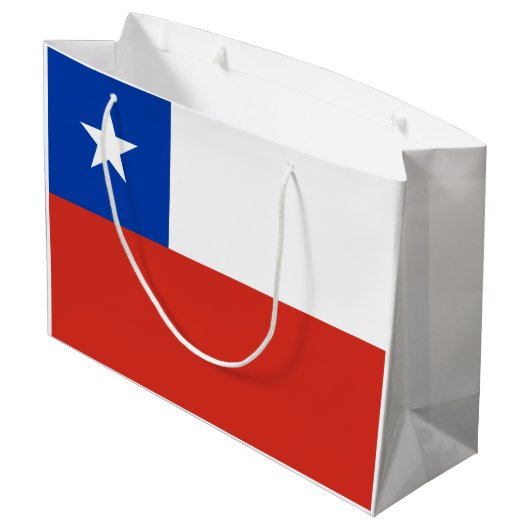 Chileense vlag groot cadeauzakje (Achterkant Gekanteld)