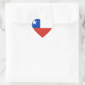 Chileense vlag hart sticker (Tas)