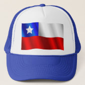 Chileense vlag hoed trucker pet (Voorkant)