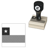 Chileense vlag Hout Kunststempel Rubberstempel (Gestempeld)