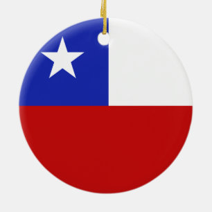 Chileense vlag keramisch ornament