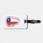 Chileense vlag Klimaatkarabiner Bagagelabel (Achterkant horizontaal)