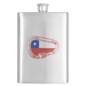 Chileense vlag Klimaatkarabiner Flacon (Voorkant)