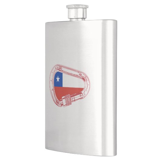 Chileense vlag Klimaatkarabiner Flacon (Links)