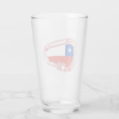 Chileense vlag Klimaatkarabiner Glas (Achterkant)