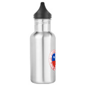 Chileense vlag Klimaatkarabiner Waterfles (Links)