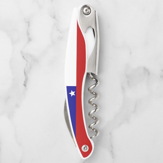 Chileense vlag kurkentrekker (Achterkant)