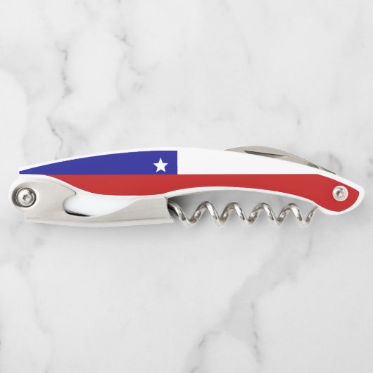 Chileense vlag kurkentrekker (Voorkant)
