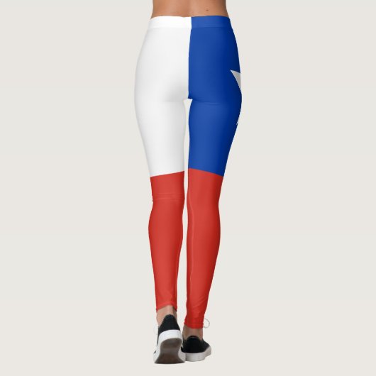 Chileense vlag leggings (Achterkant)