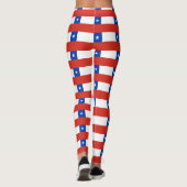 Chileense vlag leggings (Achterkant)