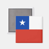 Chileense vlag magneet (Voorkant / Achterkant)