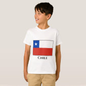 Chileense vlag Magnet T-shirt (Voorkant volledig)