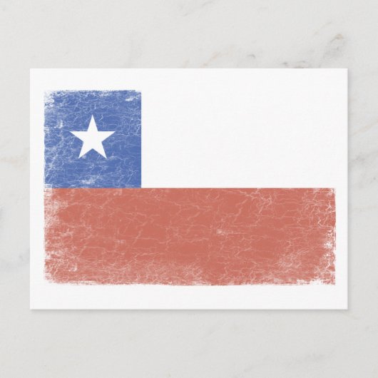 Chileense vlag met problemen briefkaart (Voorkant)