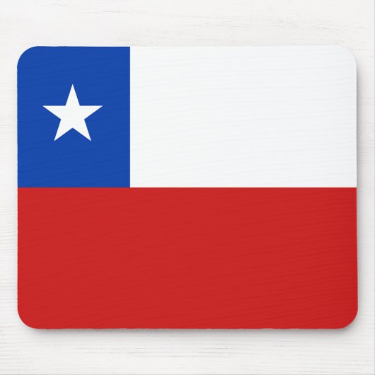 Chileense vlag Mousepad Muismat (Voorkant)