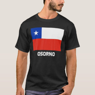 Chileense vlag Osorno Republica Emblem Escudo Band T-shirt