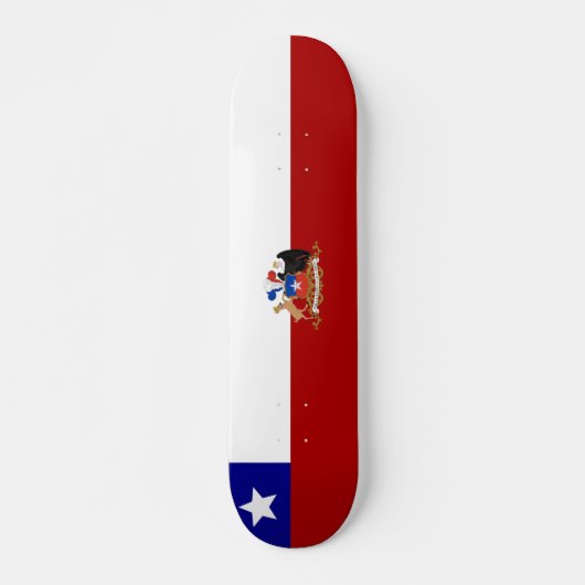 Chileense vlag persoonlijk skateboard (Voorkant)