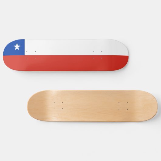 Chileense vlag persoonlijk skateboard (Horizontaal)
