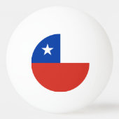 Chileense vlag pingpongbal (Voorkant)