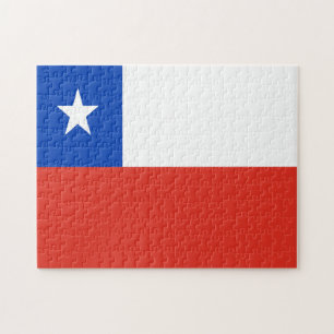 Chileense vlag Puzzle Legpuzzel
