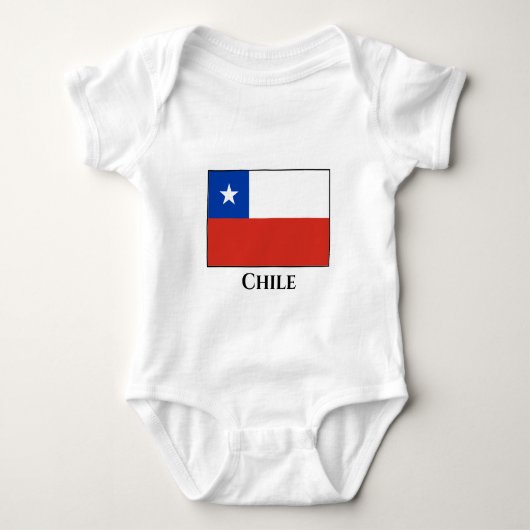 Chileense vlag romper (Voorkant)