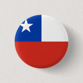 Chileense vlag ronde button 3,2 cm (Voorkant)