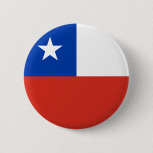 Chileense vlag ronde button 5,7 cm