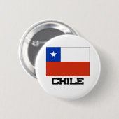 Chileense vlag ronde button 5,7 cm (Voorkant /achterkant)