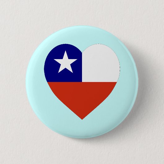 Chileense vlag ronde button 5,7 cm (Voorkant)