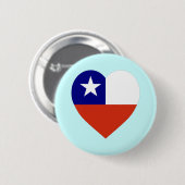Chileense vlag ronde button 5,7 cm (Voorkant /achterkant)