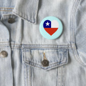 Chileense vlag ronde button 5,7 cm (In situ)