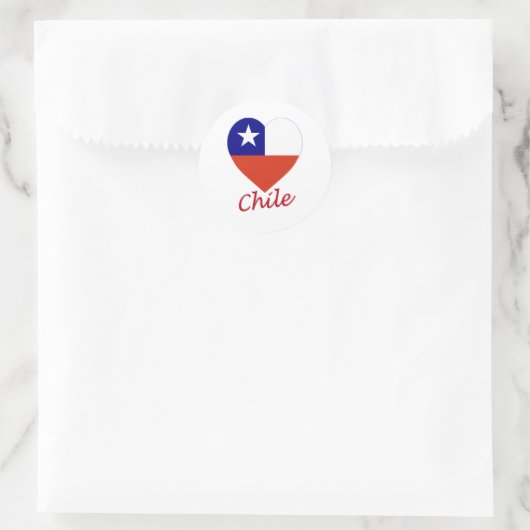 Chileense vlag ronde sticker (Tas)