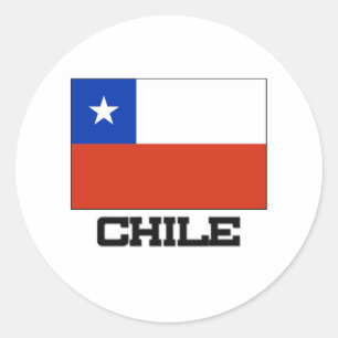 Chileense vlag ronde sticker