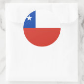Chileense vlag ronde sticker (Tas)
